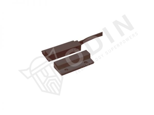 Contatto magnetico in plastica per centrali di allarme filare Marrone