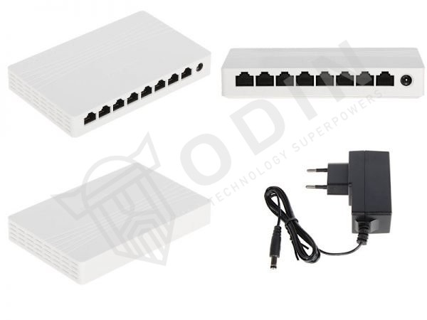 Hikvision DS-3E0508D-E Switch Gigabit 8 porte ethernet 10/100/1000 Mbps