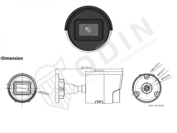 Hikvision DS-2CD2046G2-I Telecamera Bullet Ip 4 Megapixel ottica fissa 2,8 mm IR 40 mt
