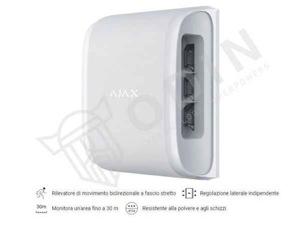 AJAX Dualcurtain Outdoor Rilevatore di movimento wireless a tenda bidirezionale