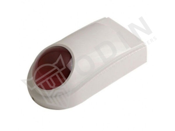 Sirena da esterno 12V con led rosso e batteria 6V ricaricabile incorporata