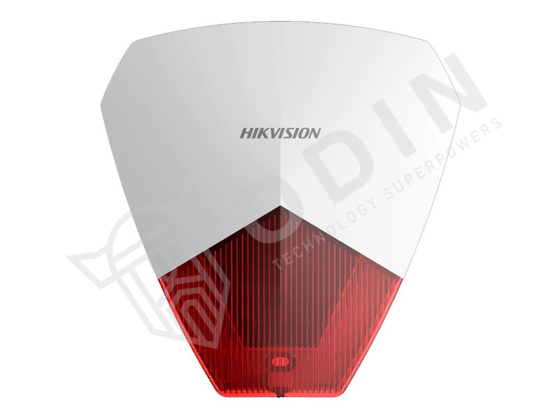 Hikvision DS-PS1-R Sirena interna esterna compatta cablata con led rosso universale per centrali via filo