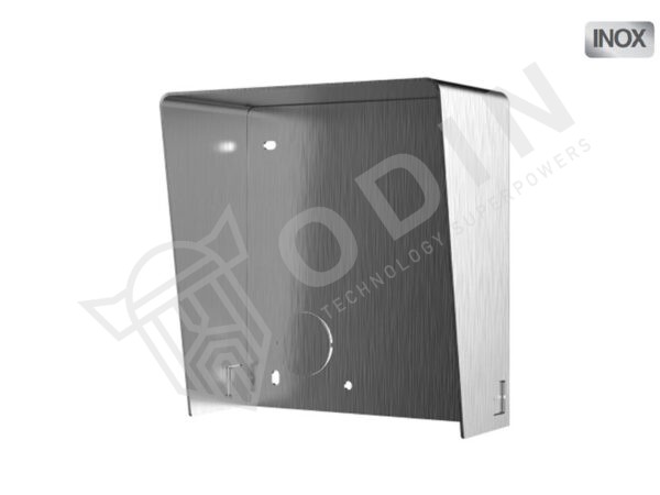 Hikvision DS-KABD8003-RS1/S Tettuccio Acciaio Inox in per 1 modulo