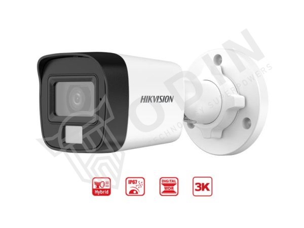HIKVISION DS-2CE16K0T-LPFS Telecamera bullet ottica 2,8 mm 3K SmartHybrid con microfono