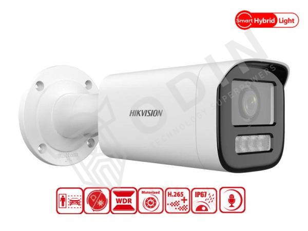Hikvision Hikvision DS-2CD1643G2-LIZU Telecamera bullet Ip 4 Mpx varifocal motorizzata Human and Vehicle Detection SmartHybrid con microfono