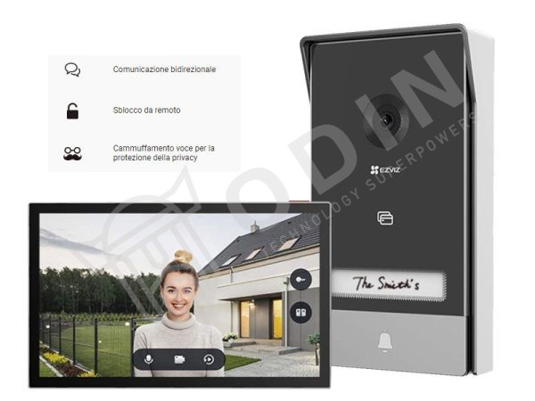 EZVIZ CS-HP7 Videocitofono Smart connesso connessione a 2 fili con schermo touch 7" Risoluzione 2K