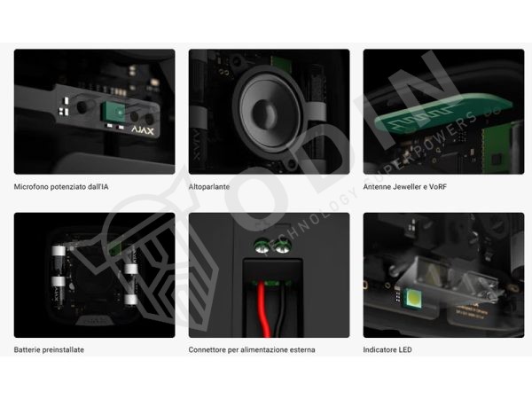 Alternative view of AJAX SPEAKERPHONE Modulo vocale wireless per la verifica degli allarmi colore nero 87531