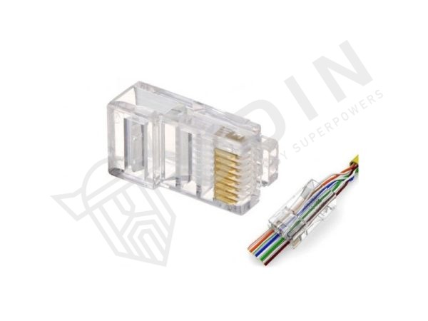 Plug RJ45 cavi UTP di categoria CAT5e passanti