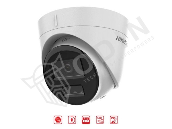 Hikvision DS-2CD1343G2-LIU Telecamera Turret 4 Megapixel ottica 2,8 mm serie Value SmartHybrid con microfono