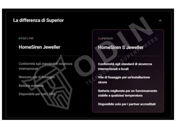 AJAX 67732 HOMESIREN S versione superior Sirena per interno e interno Grado 2 con batterie fino a 5 anni preinstallate