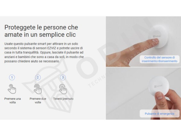 EZVIZ CS-T3C Pulsante smart per attivazione sistema allarme