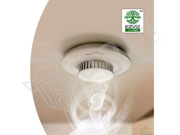 EZVIZ CS-T4C Rilevatore fumo smart con sirena incorporata 85 db e lampeggiante rosso