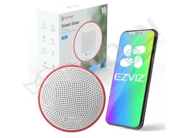EZVIZ CS-T9C Sirena smart per esterno interno senza fili 105 db con lampeggiante rosso