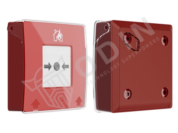 AJAX 68015 Manualcallpoint Jeweller Pulsante wireless, programmabile e ripristinabile colore rosso