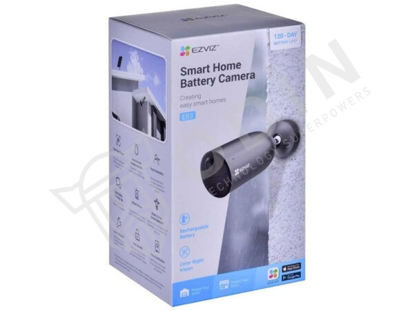 EZVIZ CS-EB3 Videocamera autonoma alimentata a batteria per domotica 2K