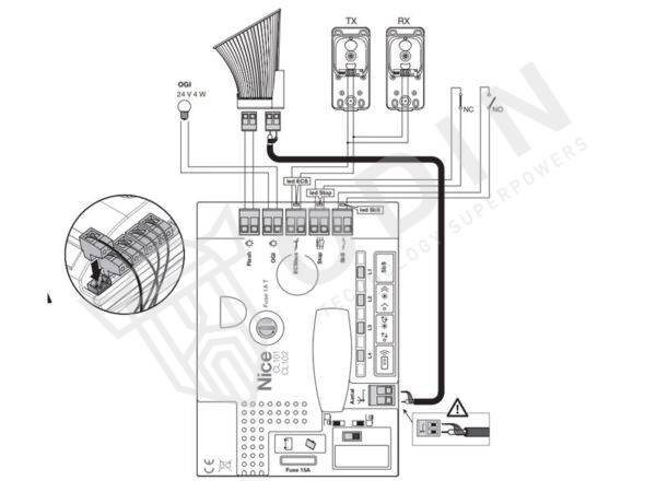 NICE FILO400KIT Kit automazione cancelli scorrevoli fino a 400 kg con cremagliera e 2 telecomandi